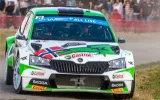 Skoda Fabia Rally2 Evo finished second at the Ypres Rally